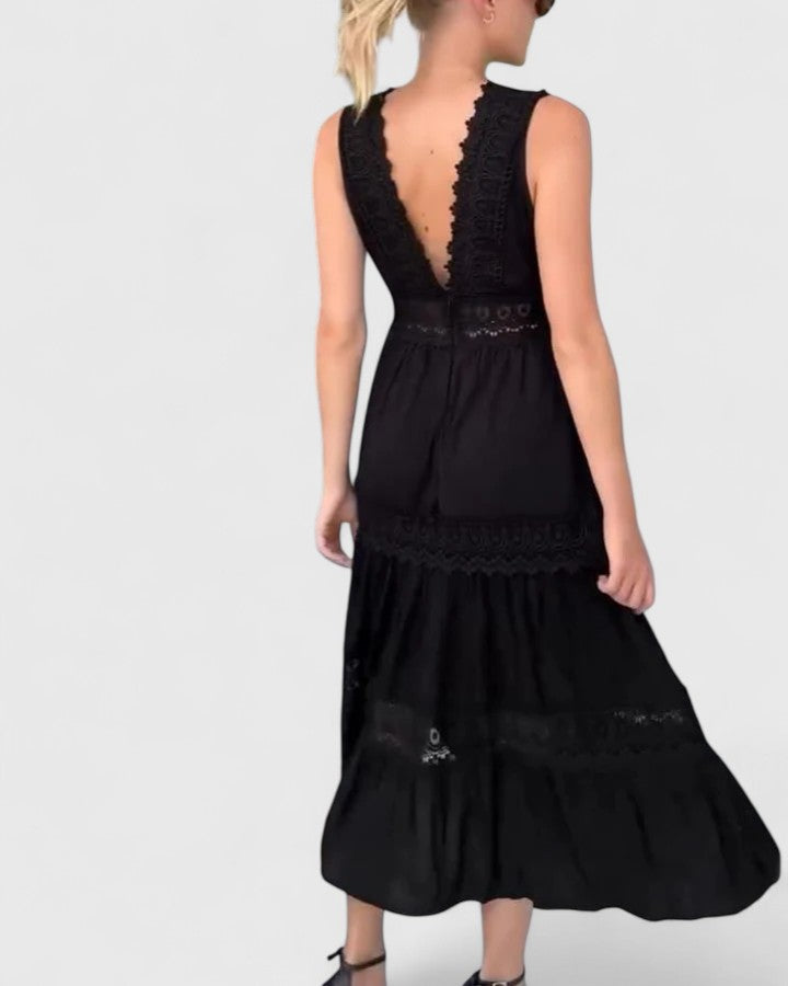 Zivara | Women's Summer V-Neck Midi Dress