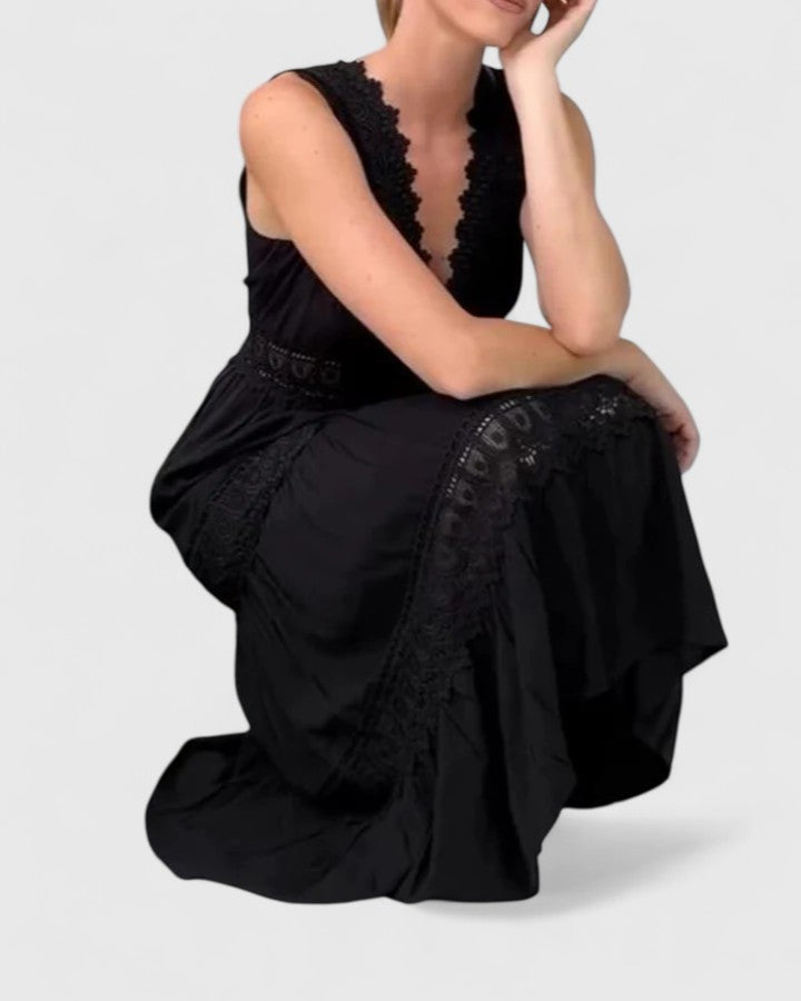 Zivara | Women's Summer V-Neck Midi Dress