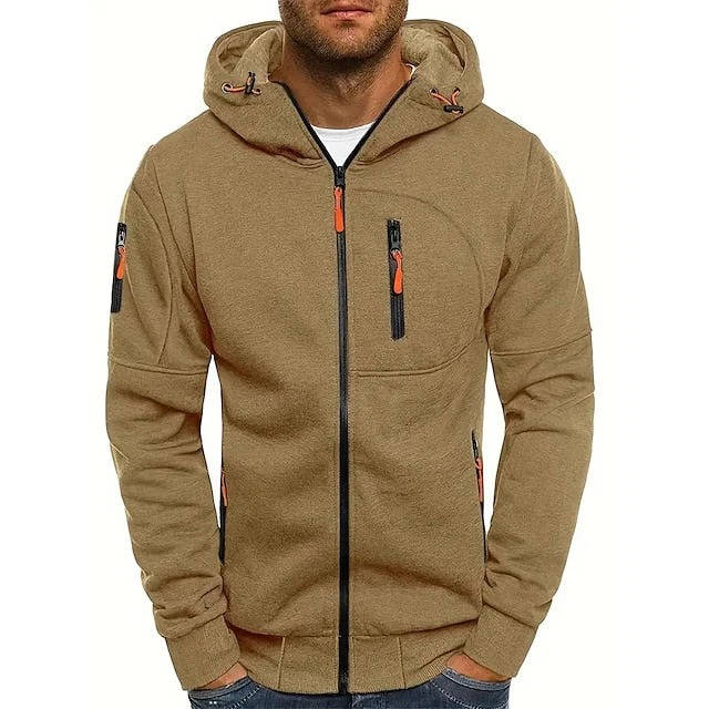 Chandler | Men's Zip Up Hoodie with Zip Pockets
