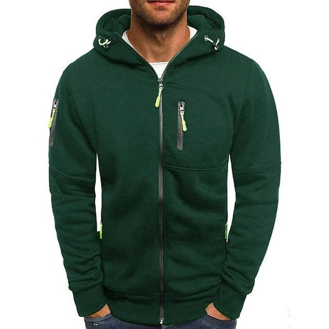 Chandler | Men's Zip Up Hoodie with Zip Pockets
