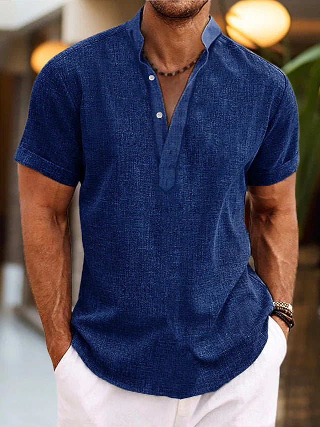 Orion | Men's Short Sleeve Henley Shirt