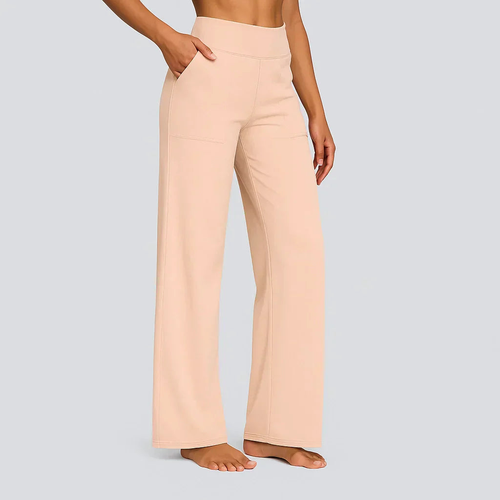 Acantha | Women's Elegant Wide Leg Soft Trousers