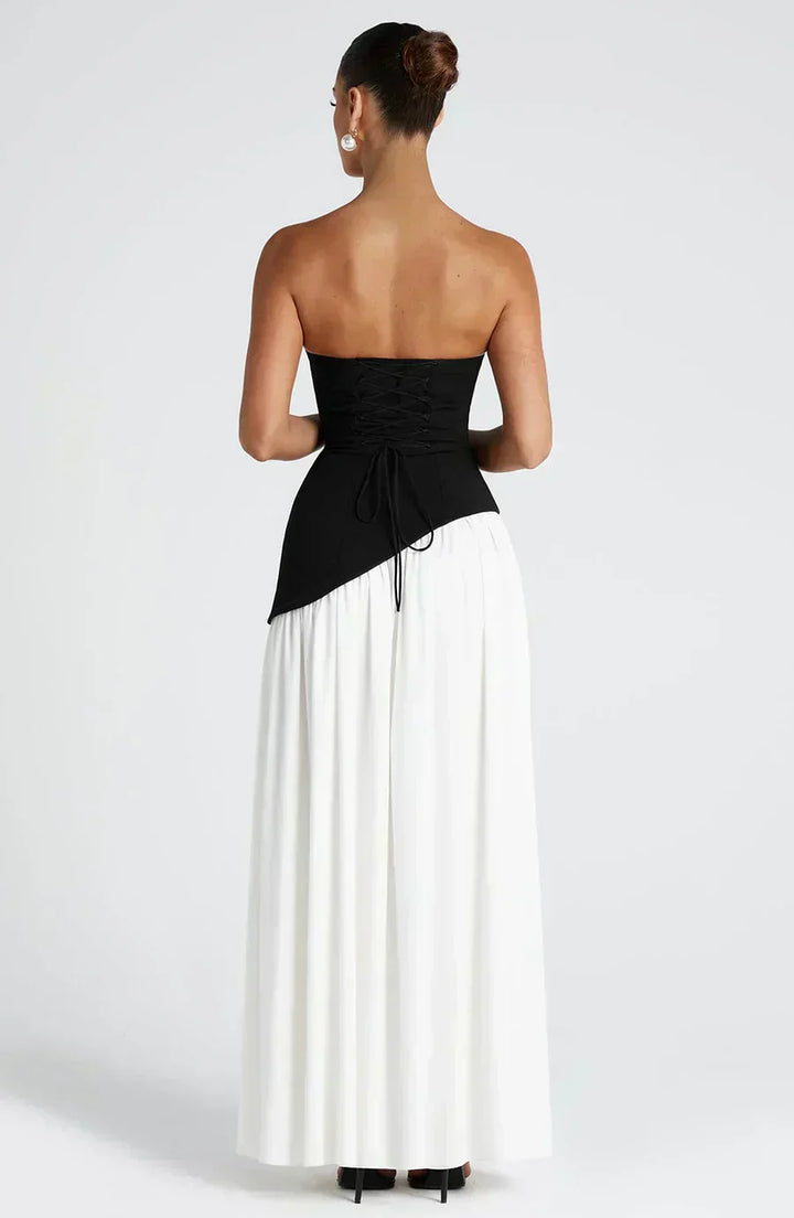 Ellie | Women's Asymmetric Wedding Guest Maxi Dress