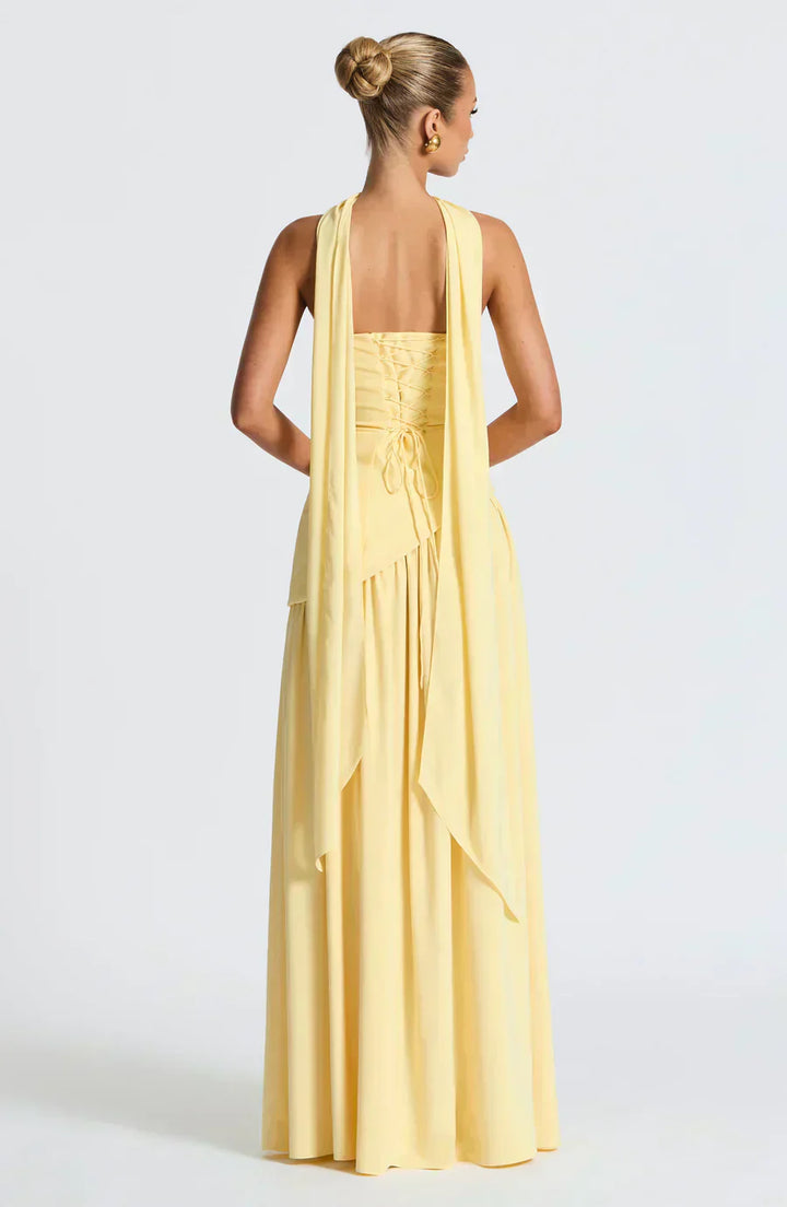 Ellie | Women's Asymmetric Wedding Guest Maxi Dress
