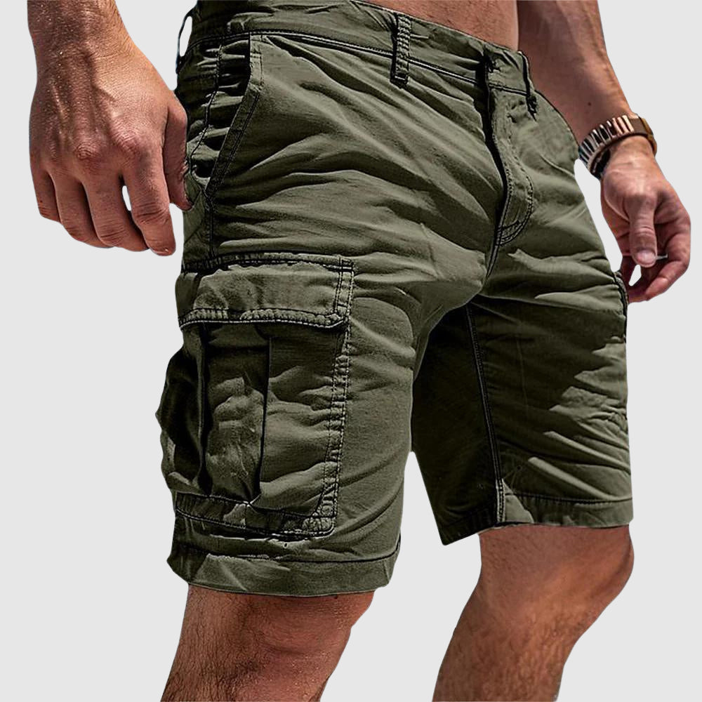 Zeon | Men's Cargo Utility Denim Shorts