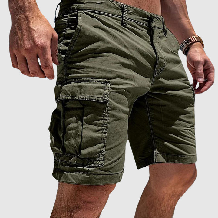 Zeon | Men's Cargo Utility Denim Shorts