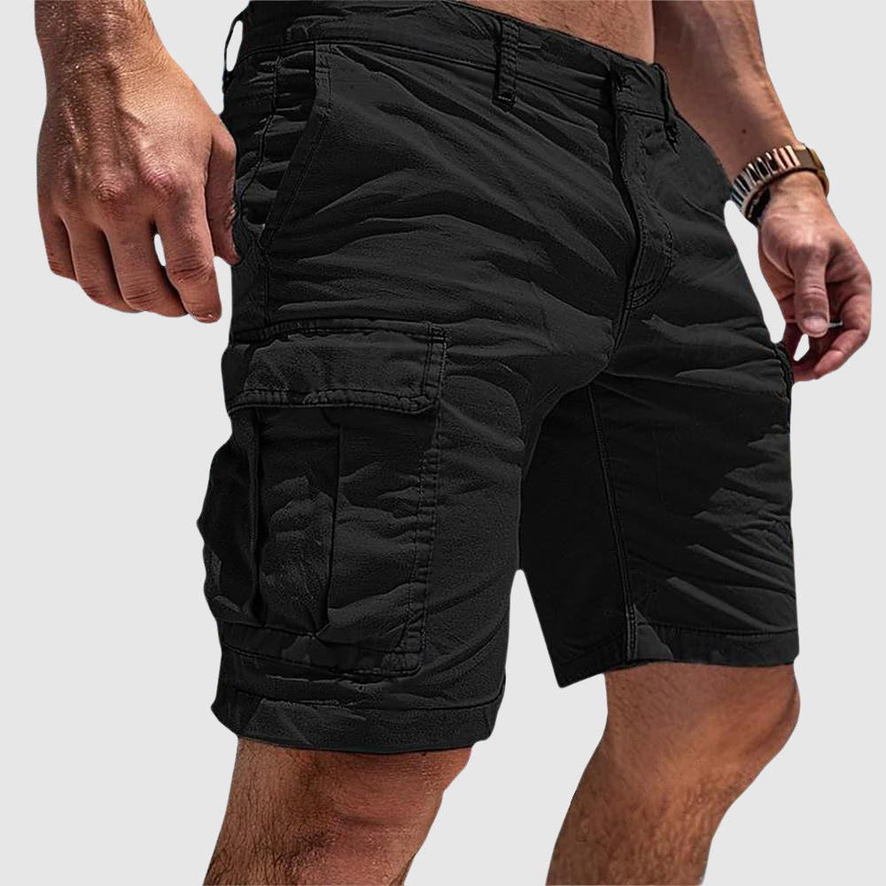 Zeon | Men's Cargo Utility Denim Shorts