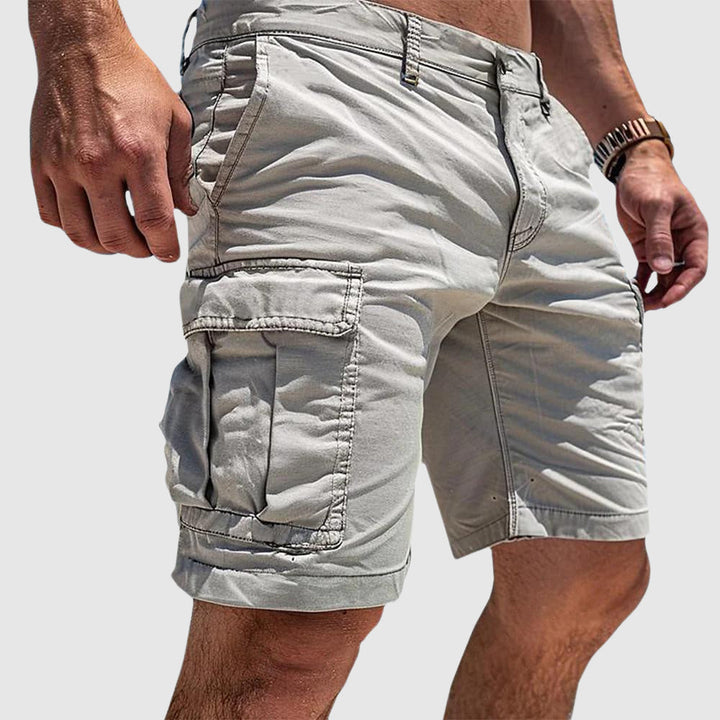 Zeon | Men's Cargo Utility Denim Shorts