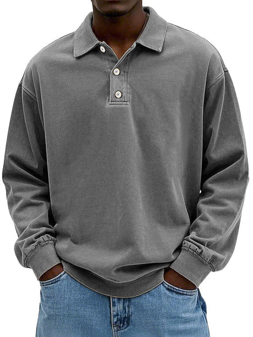 Enzo | Men's Long Sleeve Polo Shirt