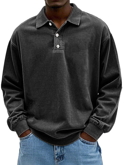 Enzo | Men's Long Sleeve Polo Shirt