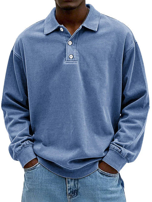 Enzo | Men's Long Sleeve Polo Shirt