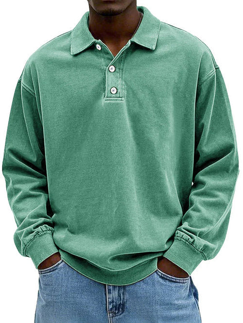 Enzo | Men's Long Sleeve Polo Shirt