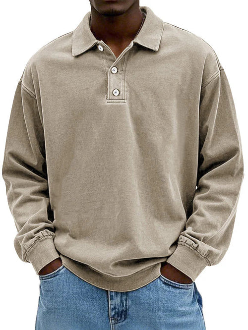 Enzo | Men's Long Sleeve Polo Shirt