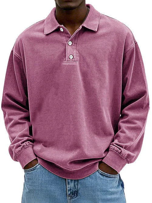 Enzo | Men's Long Sleeve Polo Shirt