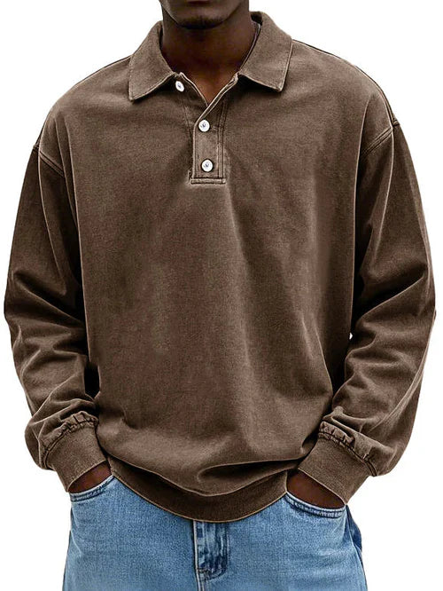 Enzo | Men's Long Sleeve Polo Shirt