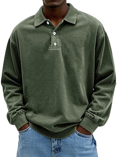 Enzo | Men's Long Sleeve Polo Shirt