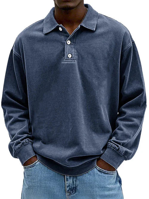Enzo | Men's Long Sleeve Polo Shirt