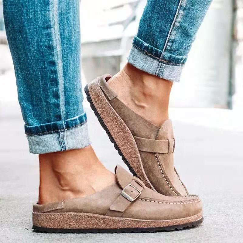 Chloe | Women's Casual Buckle Slip-On Loafers
