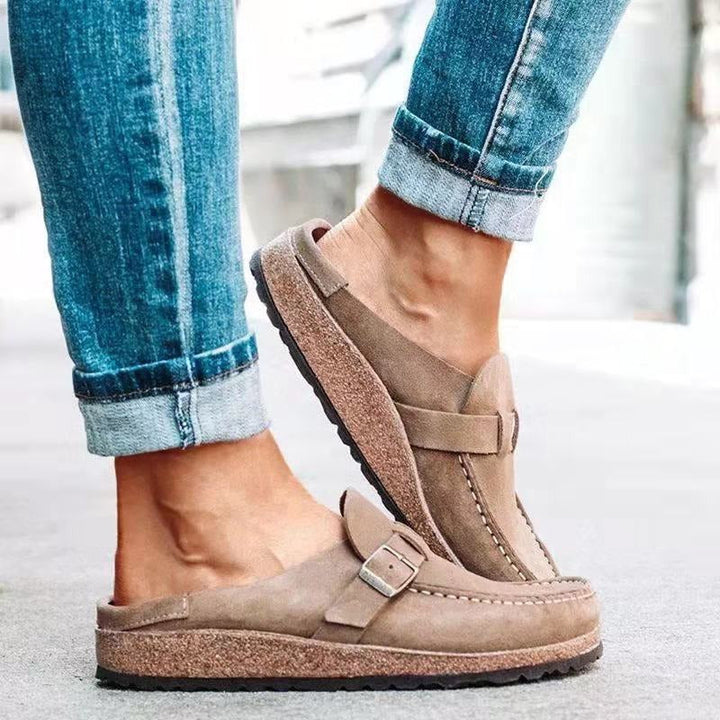 Chloe | Women's Casual Buckle Slip-On Loafers
