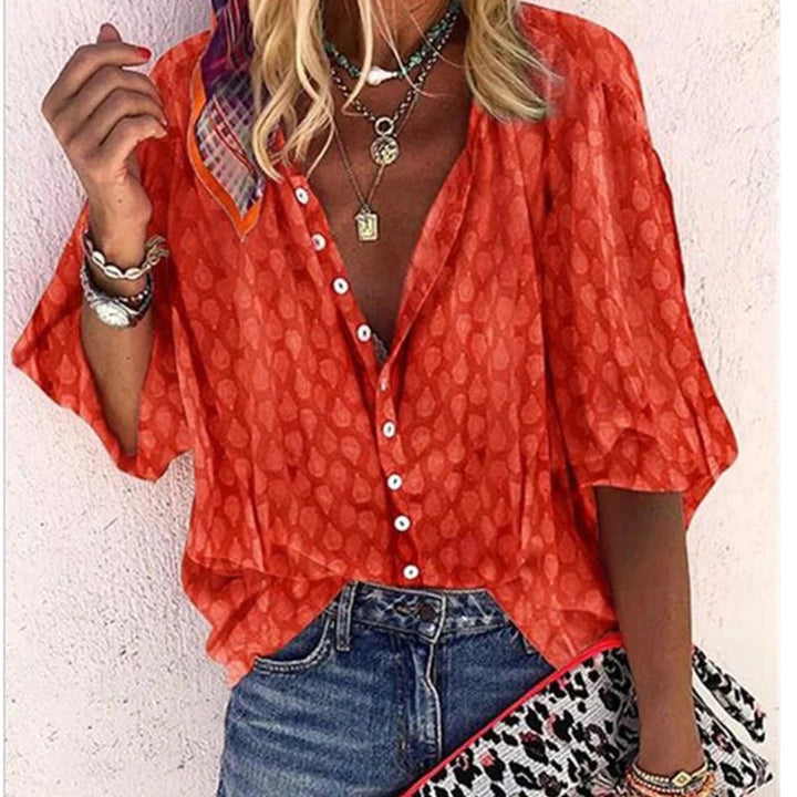 Heather | Women's Printed Summer Blouse