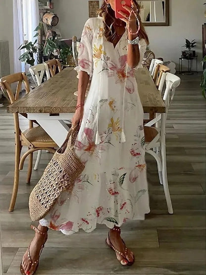 Bella | Women's Tummy Coverage Summer Midi Dress