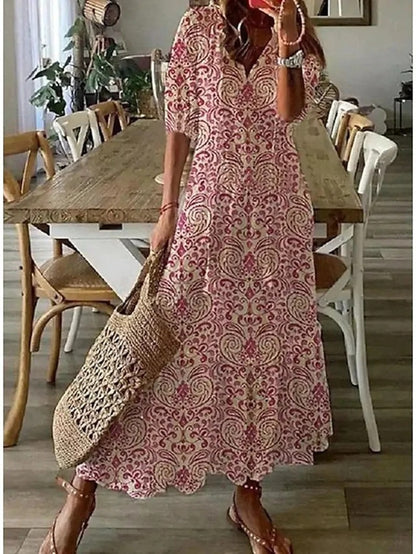 Bella | Women's Tummy Coverage Summer Midi Dress