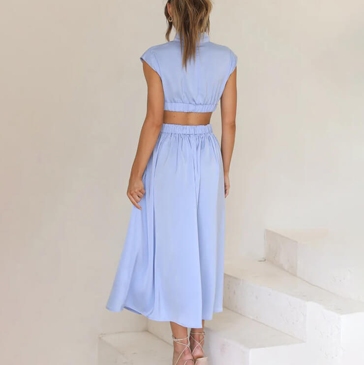 Lily | Women's Elegant Cut-Out Midi Dress